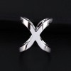 Anneau de foulard X – Argent