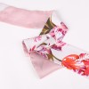 Foulard bandeau soie Flora rose