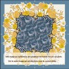 Foulard en Soie Femme Bleu 110cm ★ Lagon