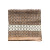 Echarpe homme en soie cordes nouées - beige- Au Nom de la Soie