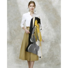 Écharpe en Laine Femme Jaune ★ Elena
