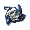 Petit Foulard en Soie Femme Bleu ★ Julia