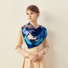 Foulard en Soie Femme Bleu ★ Laurie