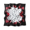 Petit Foulard en Soie Femme Noir ★ Nina