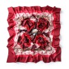 Grand Foulard en Soie Femme Rouge ★ Rosine