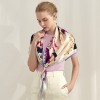 Grand Foulard Soie Femme Blanc★ Amanda