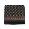 Foulard homme soie Étrier noir