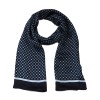 Foulard Homme Soie Cube Bleu