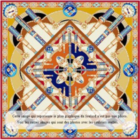 Foulard en Soie Femme Jaune ★ Eléonore
