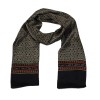 Foulard homme soie Circle Noir