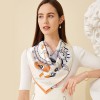 Foulard en Soie Femme Blanc ★ Kelly