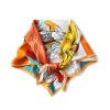 Foulard en Soie Femme Orange ★ Giulia