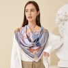 Grand Foulard en Soie Femme Lilas ★ Adèle