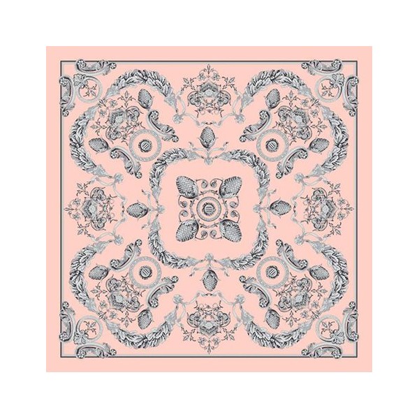 Grand Foulard en Soie Femme Rose ★ Emma
