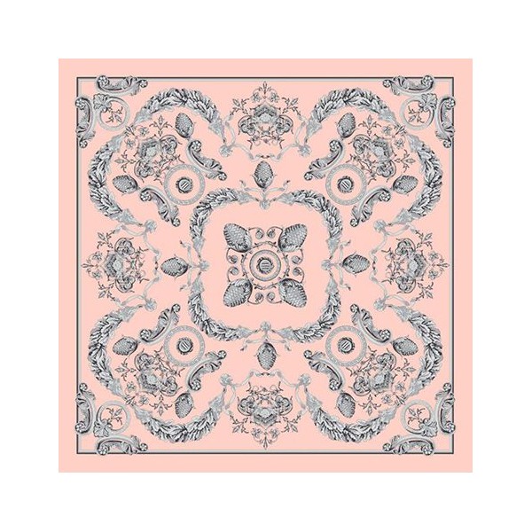 Grand Foulard en Soie Femme Rose ★ Emma