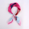 Petit Foulard Soie Femme Bleu Rouge★ Félicie