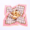 Petit Foulard en Soie Femme Rose ★ Charlotte