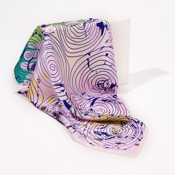 Petit Foulard en Soie Femme Violet ★ Carol