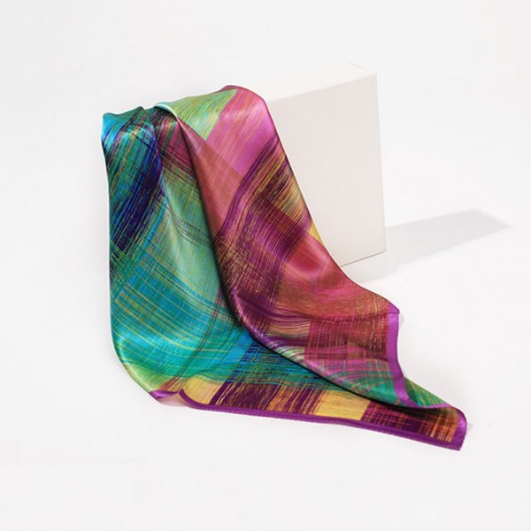 Petit Foulard en Soie Femme Coloré ★ Zoé