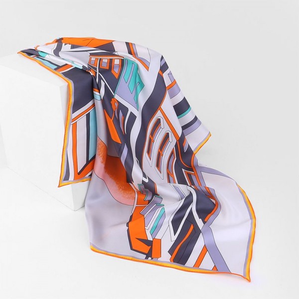 Foulard en Soie Femme Orange  ★ Ville