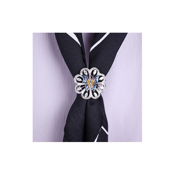 Anneau de foulard Papillon★ Argent