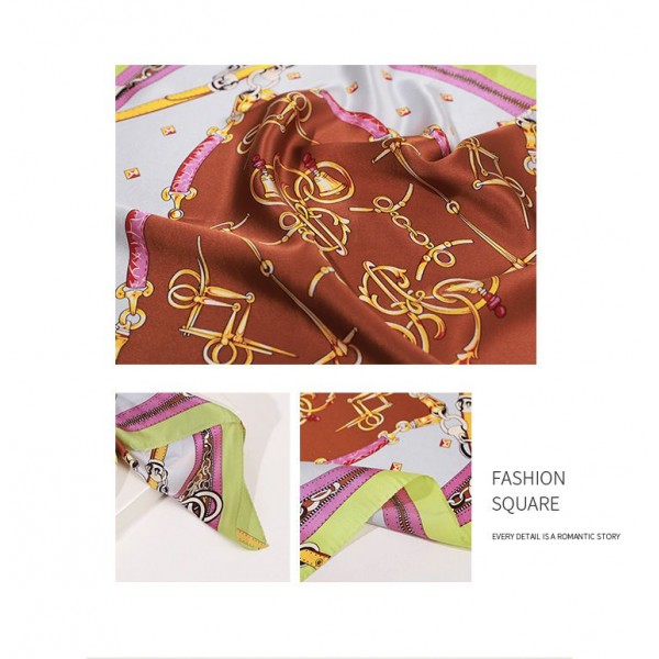 Petit Foulard en Soie Femme Jaune ★ Calista