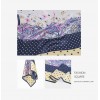 Petit Foulard en Soie pour Femme ★ Rêves de Papillons et Parfums en violet