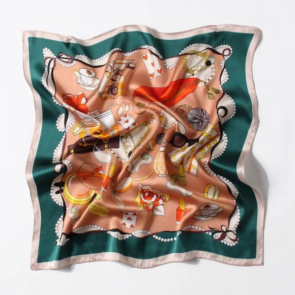 Petit Foulard en Soie pour Femme ★ Paroles des Intérêts Colorés