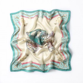 Petit Foulard en Soie pour Femme ★ Motifs Rétro