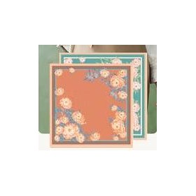 Petit Foulard en Soie pour Femme ★ Poésie et Peinture des Rosiers