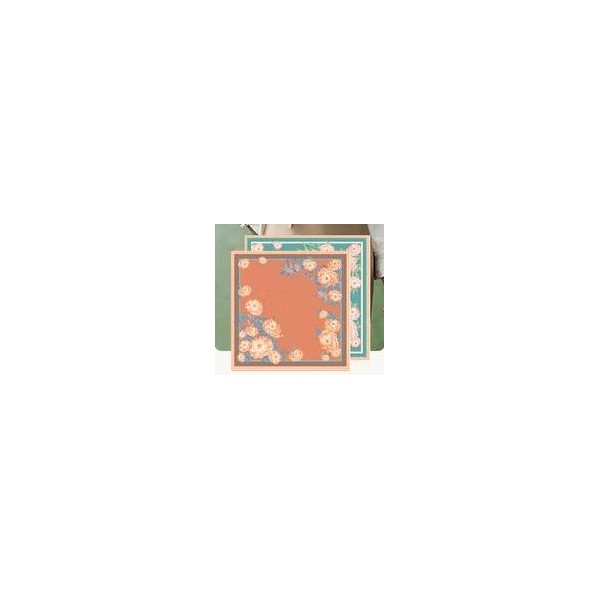 Petit Foulard en Soie pour Femme ★ Poésie et Peinture des Rosiers