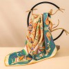 Petit Foulard en Soie pour Femme ★ Splendeurs Artistiques de la Cité Song
