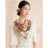 Foulard en soie pour femme ★ La Danse des Fleurs de la Route de la Soie