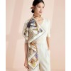 Foulard en soie pour femme ★ La Danse des Fleurs de la Route de la Soie
