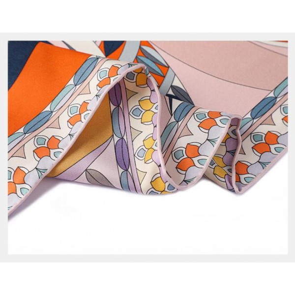 Foulard en soie pour femme ★ Réunion du Thé à Sept Feuilles
