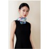 Foulard en soie pour femme ★ L'Esthétique de la vie en bleu et vert