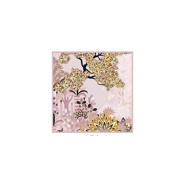 Foulard en soie pour femme ★ Forêt de Beiyu
