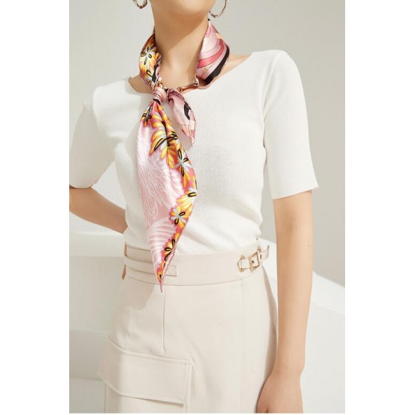 Foulard en soie pour femme ★ Forêt de Beiyu