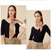 Foulard en soie pour femme ★ Le Jardin de Léa en doré