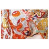 Foulard en soie pour femme ★ Le Jardin de Léa en doré