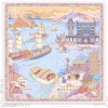 Grand Foulard en Soie Femme ★ Voile sur l’océan