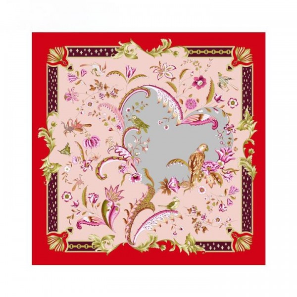 Grand Foulard en Soie Femme ★ Le Rossignol et la Rose