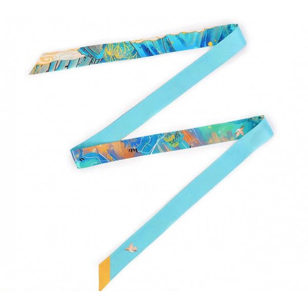 Foulard bandeau en soie ★ Petits Paysages de Montagnes et Rivières