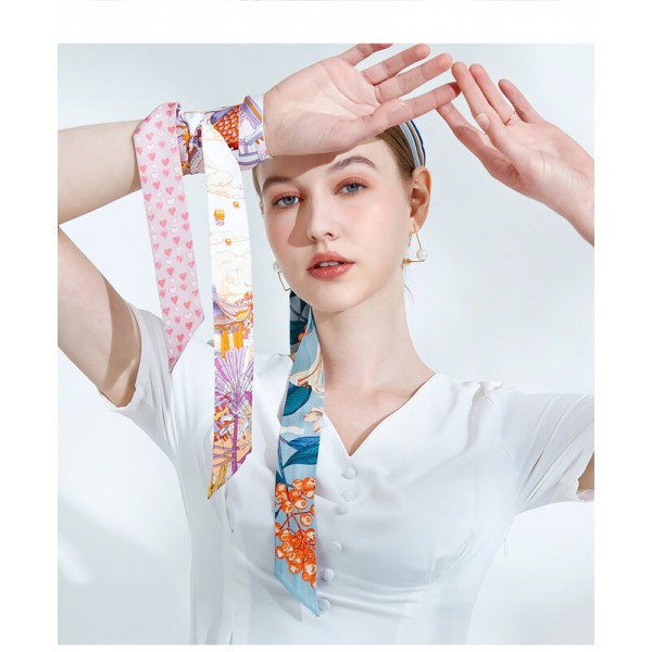 Foulard bandeau en soie ★ Maison Romantique