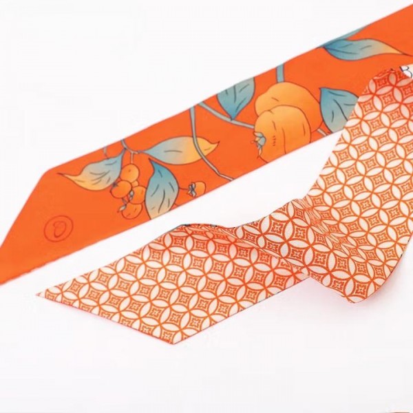 Foulard bandeau en soie ★ Kaki & Série Bonheur