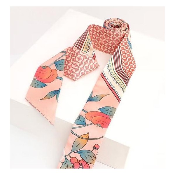 Foulard bandeau en soie ★ Kaki & Série Bonheur