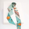Foulard bandeau en soie ★ Kaki & Série Bonheur
