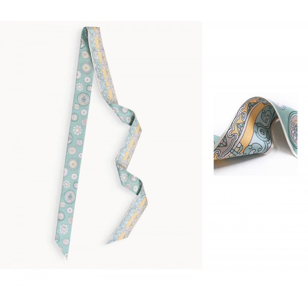 Foulard bandeau en soie ★ série Élégance Calligraphique