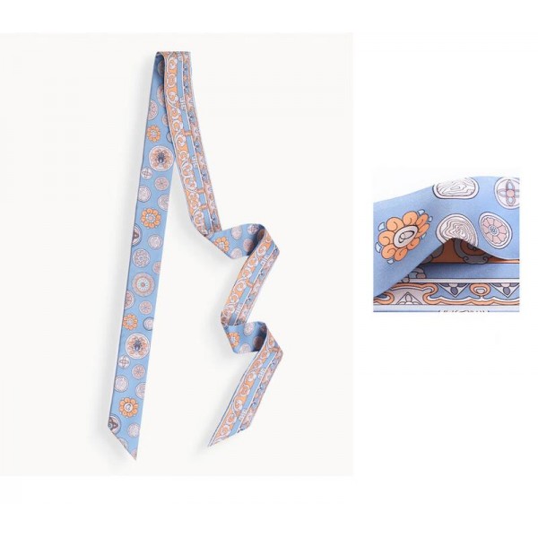 Foulard bandeau en soie ★ série Élégance Calligraphique