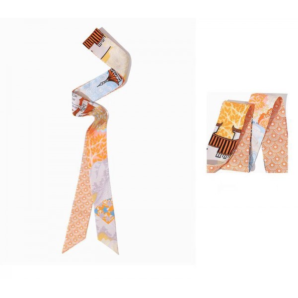 Foulard bandeau en soie ★ série Lac Xizi